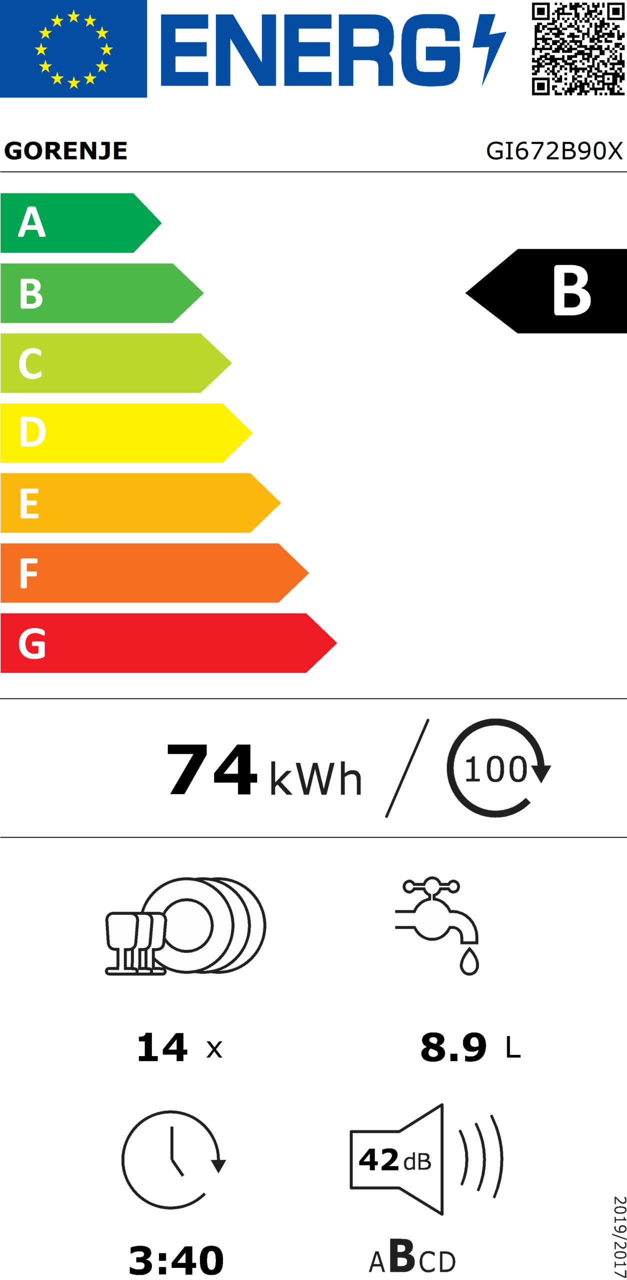 Gorenje perilica posuđa GI672B90X - Slika 2